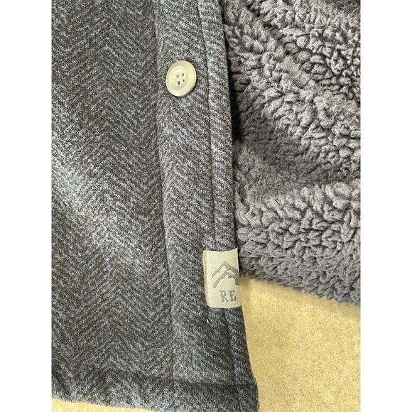 Rugged Elements Men’s Size Large Blue Lumberjack Shirt Jacket Fleece Lined-EUC - Picture 8 of 12